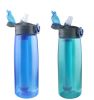 Portable Water Filter Bottle BPA Free, Purifier with Filter Straw