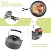 2-3 People Outdoor Camping Teapot, Pot Cookware Set